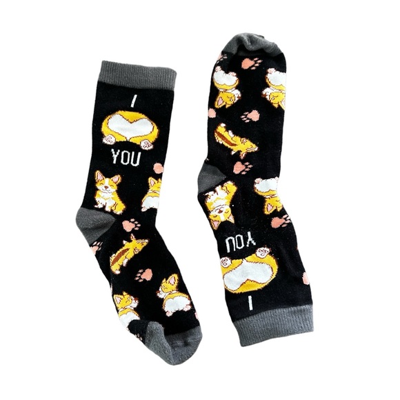 Sock Harbor “I ♥️ You” Corgi Socks. - Picture 2 of 3